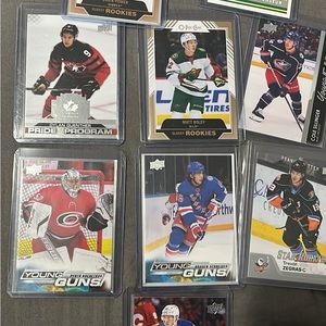 Hockey packs and cards